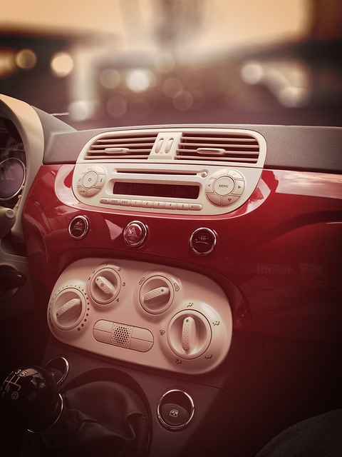 interiér automobilu